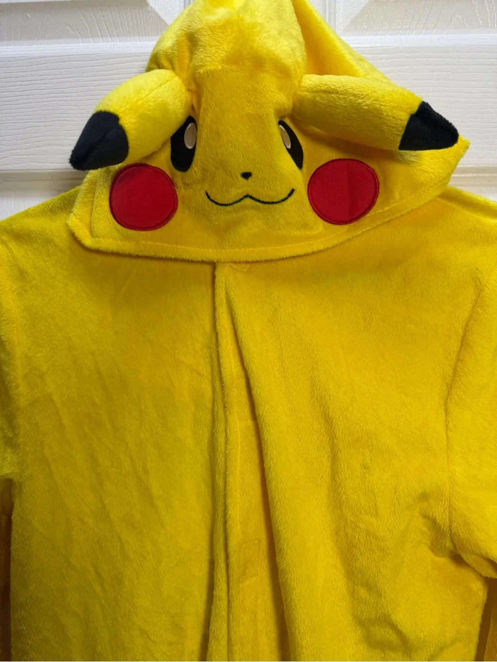 Pikachu Yellow Hooded Onesie Costume Youth 8-10